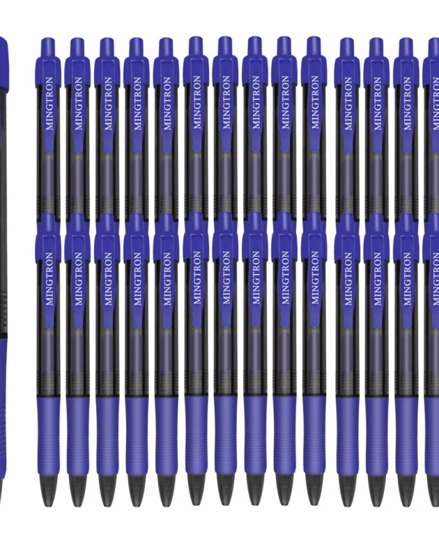 Gel Pens Fine Point Smooth Writing Pens, Retractable, Blue, Black, Red, 0.7mm, 12 Pack